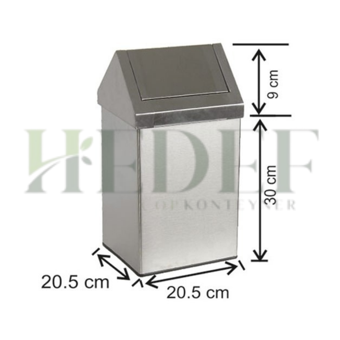 İç Mekan Çatı Kapaklı Çöp Kovası 11L (ICK1305)